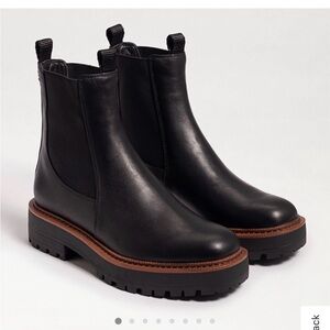 Sam Edelman Chelsea Black Boots Sz 9